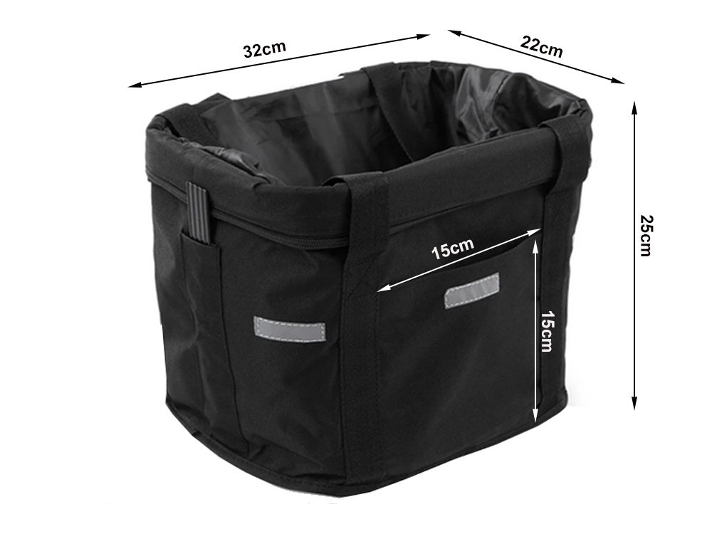 Didelis dviračių krepšys metalinis dviračių krepšys paspauskite ant vairo erdvus