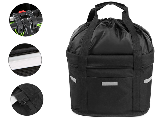 Didelis dviračių krepšys metalinis dviračių krepšys paspauskite ant vairo erdvus