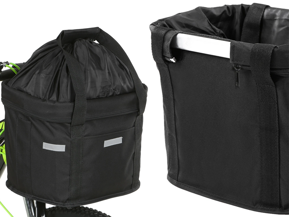 Didelis dviračių krepšys metalinis dviračių krepšys paspauskite ant vairo erdvus