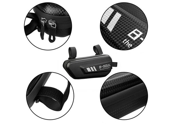 Po rėmo pannier krepšys vandeniui atsparus stiprus standus dviračių krepšys