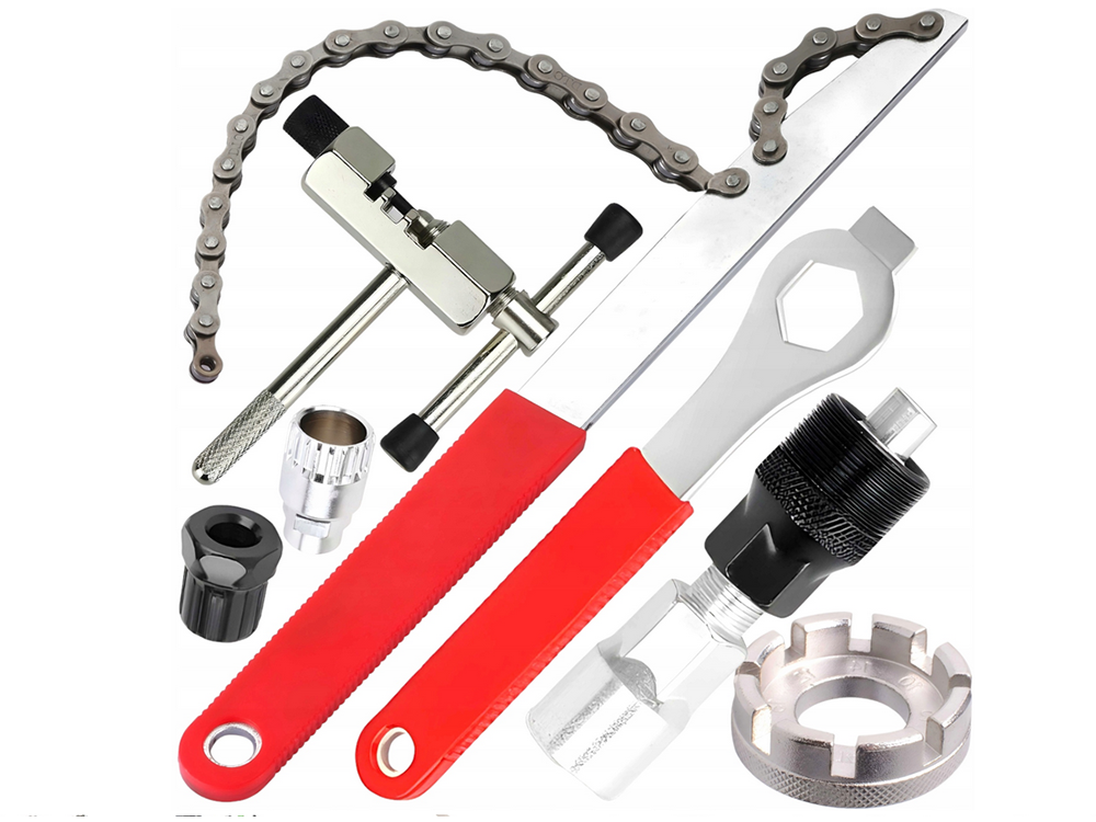 Dviračių įrankių rinkinys alkūnės grandinės veržliaraktis be žvaigždutės