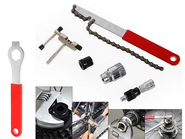 Dviračių įrankių rinkinys alkūnės grandinės veržliaraktis be žvaigždutės