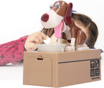 Kiaulių taupyklė šuo valgo monetas interaktyvus automatas seifas didelis