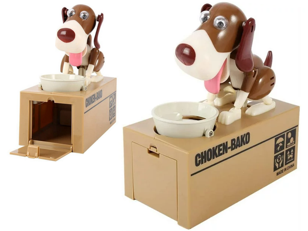 Kiaulių taupyklė šuo valgo monetas interaktyvus automatas seifas didelis