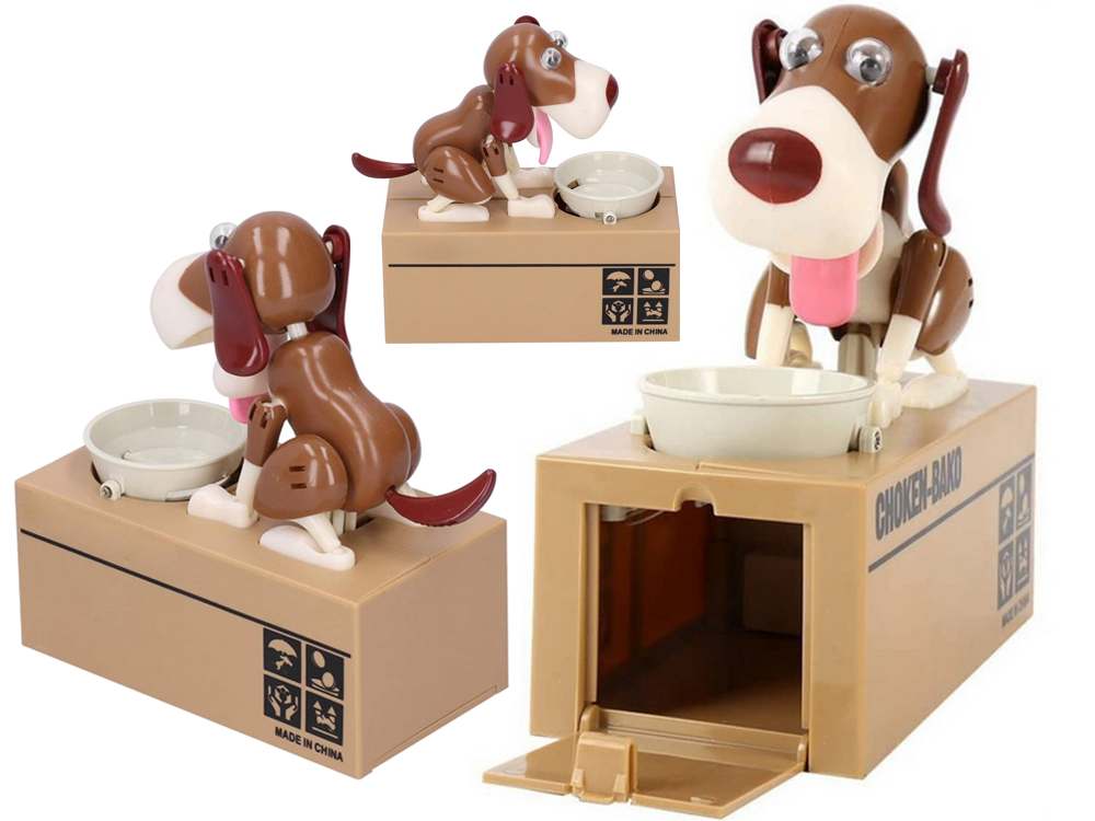 Kiaulių taupyklė šuo valgo monetas interaktyvus automatas seifas didelis