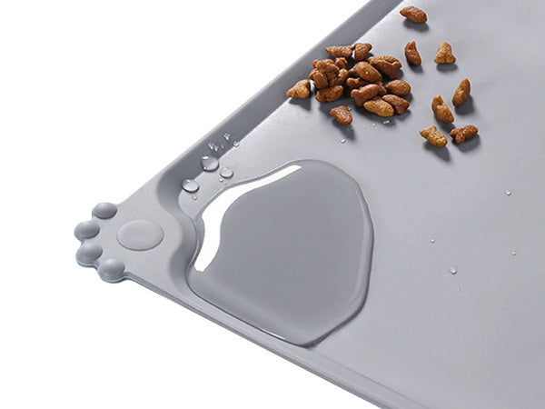 Vandeniui atsparus silikoninis neslystantis šunų ir kačių dubenėlio kilimėlis