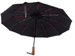 Skėtis sulankstomas skėtis automatinis juodas unisex elegantiškas didelis padorus