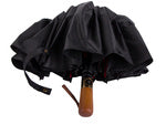 Skėtis sulankstomas skėtis automatinis juodas unisex elegantiškas didelis padorus