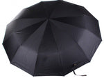 Skėtis sulankstomas skėtis automatinis juodas unisex elegantiškas didelis padorus