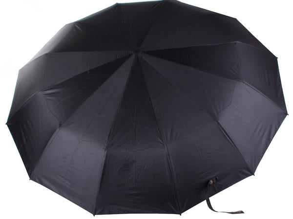 Skėtis sulankstomas skėtis automatinis juodas unisex elegantiškas didelis padorus