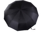 Skėtis sulankstomas skėtis automatinis juodas unisex elegantiškas didelis padorus