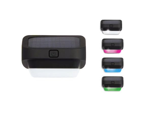 Saulės sodo vadovaujama šviesa rgb laiptų terasos tvorai sutemų jutiklis