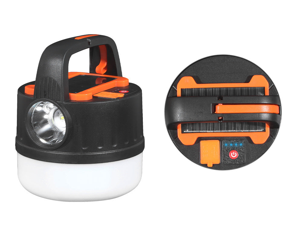 Kempingo kempingo lempa įkraunama led usb turistinė saulės kablys