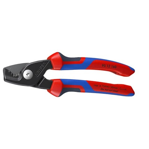 Kabelių kirpimo žirklės KNIPEX 9512160 (160mm, Ø15mm/50 mm2)