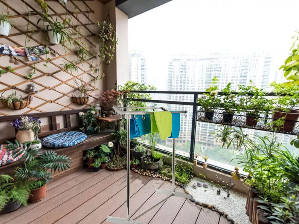 Skalbinių džiovyklė drabužių horizontali drabužių džiovyklė maža balkonui