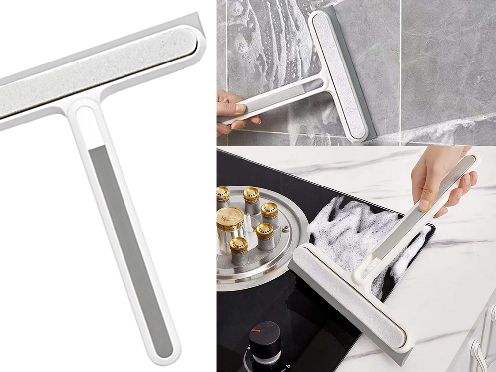 Langų valytuvas su rankena šepetys vandeniui valyti šepetys grioveliams valyti