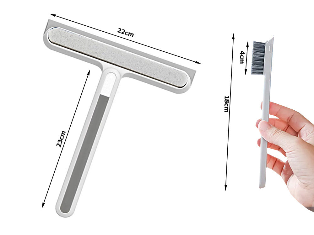 Langų valytuvas su rankena šepetys vandeniui valyti šepetys grioveliams valyti