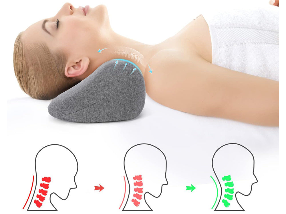 Ortopedinė miego pagalvė iš formuoto putplasčio, ergonomiška atrama