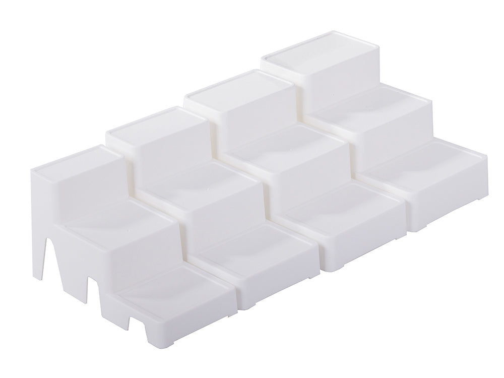 Kosmetikos organizatorius modulinis 4-in-1 vonios lentynos laikymo konteinerio stovas