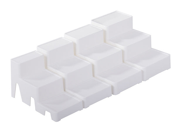 Kosmetikos organizatorius modulinis 4-in-1 vonios lentynos laikymo konteinerio stovas