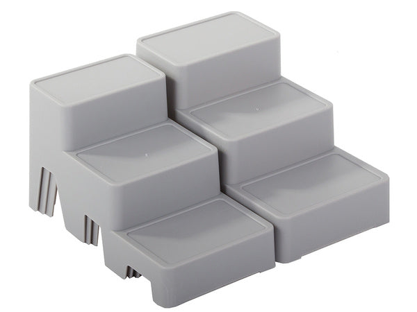 Kosmetikos organizatorius modulinis 4-in-1 vonios lentynos laikymo konteinerio stovas