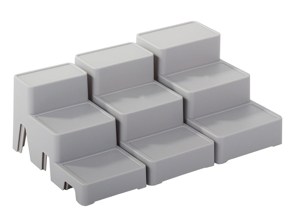 Kosmetikos organizatorius modulinis 4-in-1 vonios lentynos laikymo konteinerio stovas