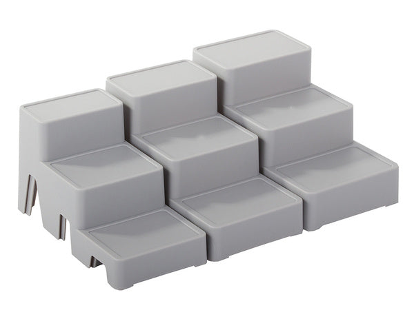 Kosmetikos organizatorius modulinis 4-in-1 vonios lentynos laikymo konteinerio stovas