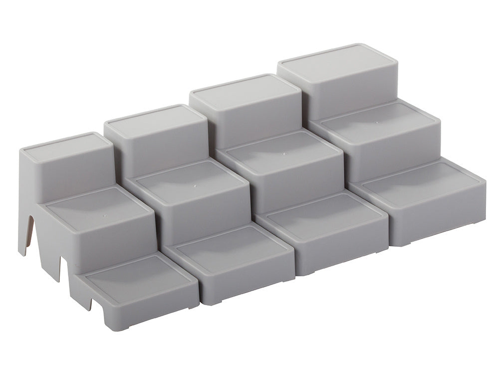 Kosmetikos organizatorius modulinis 4-in-1 vonios lentynos laikymo konteinerio stovas