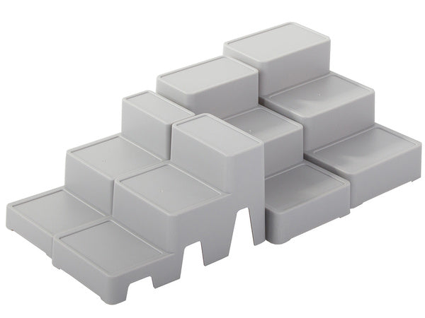 Kosmetikos organizatorius modulinis 4-in-1 vonios lentynos laikymo konteinerio stovas