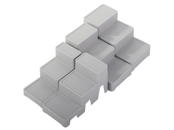 Kosmetikos organizatorius modulinis 4-in-1 vonios lentynos laikymo konteinerio stovas