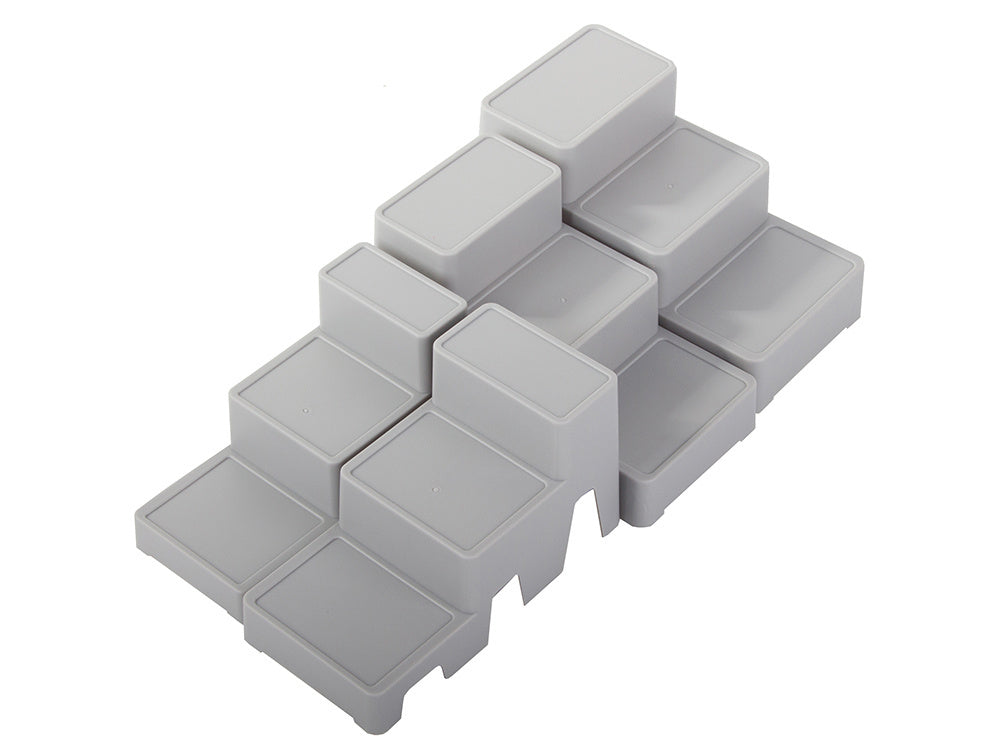 Kosmetikos organizatorius modulinis 4-in-1 vonios lentynos laikymo konteinerio stovas