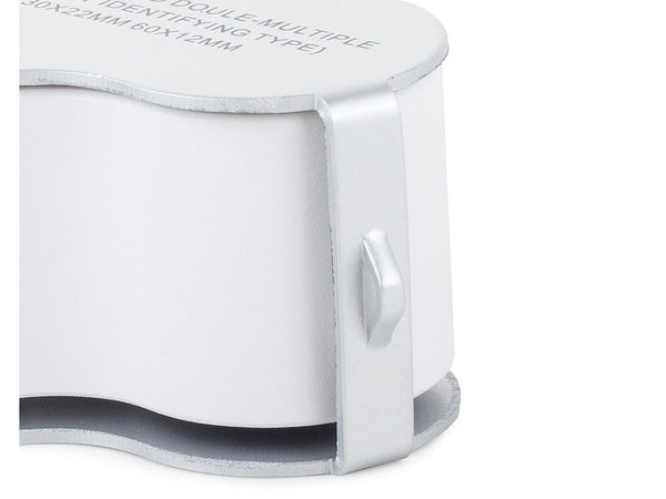 Juvelyrinė lupa sulankstoma 2 led 30x 60x