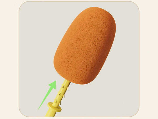 Šepetys kempinė buteliams plauti stiklainiai stiklainiai ilgas ploviklis su kempine