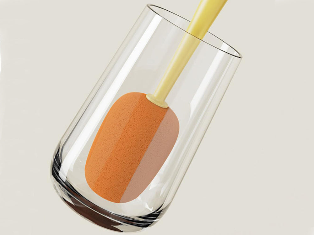 Šepetys kempinė buteliams plauti stiklainiai stiklainiai ilgas ploviklis su kempine