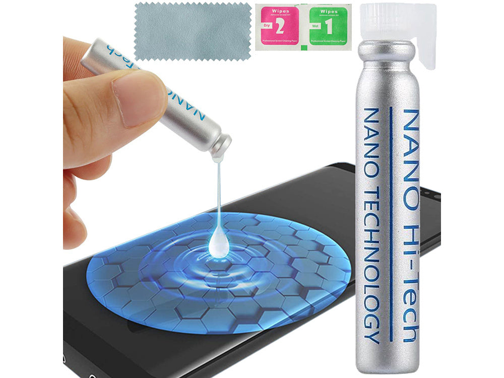 Skystas nano stiklas ekrano apsauginis stiklas 9h universalus