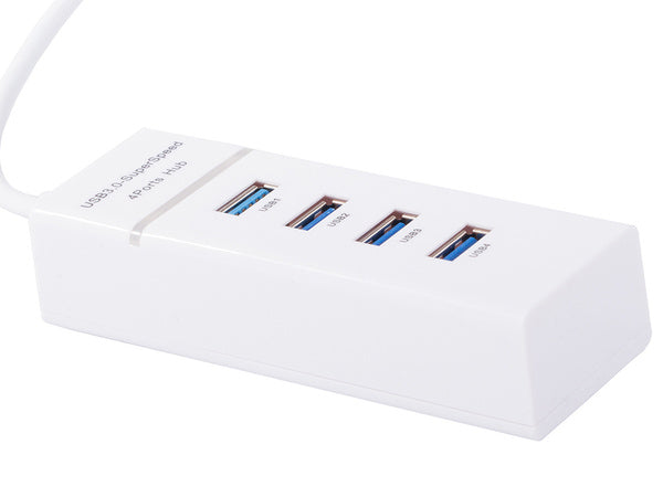 Koncentratorius usb 3.0 prievadų skirstytuvas 4 prievadų skirstytuvo adapterio adapteris, Baltas, Szín, Fehér