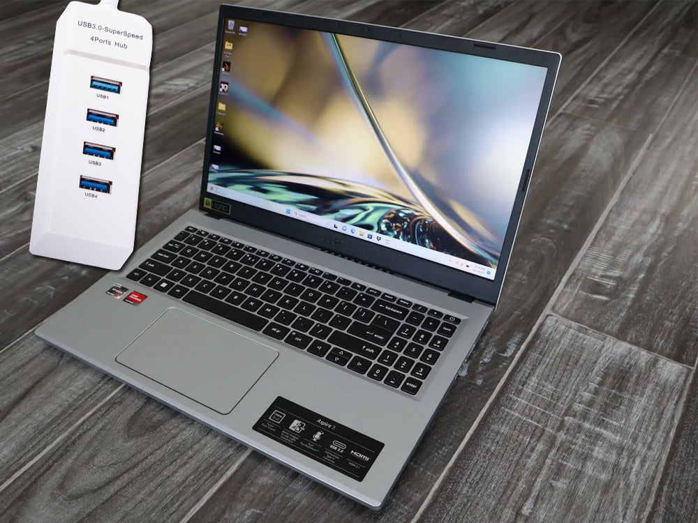 Koncentratorius usb 3.0 prievadų skirstytuvas 4 prievadų skirstytuvo adapterio adapteris, Baltas, Szín, Fehér