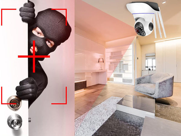 Ip kamera wifi elektroninė auklė sukamasis garsas vidaus judesio jutiklis