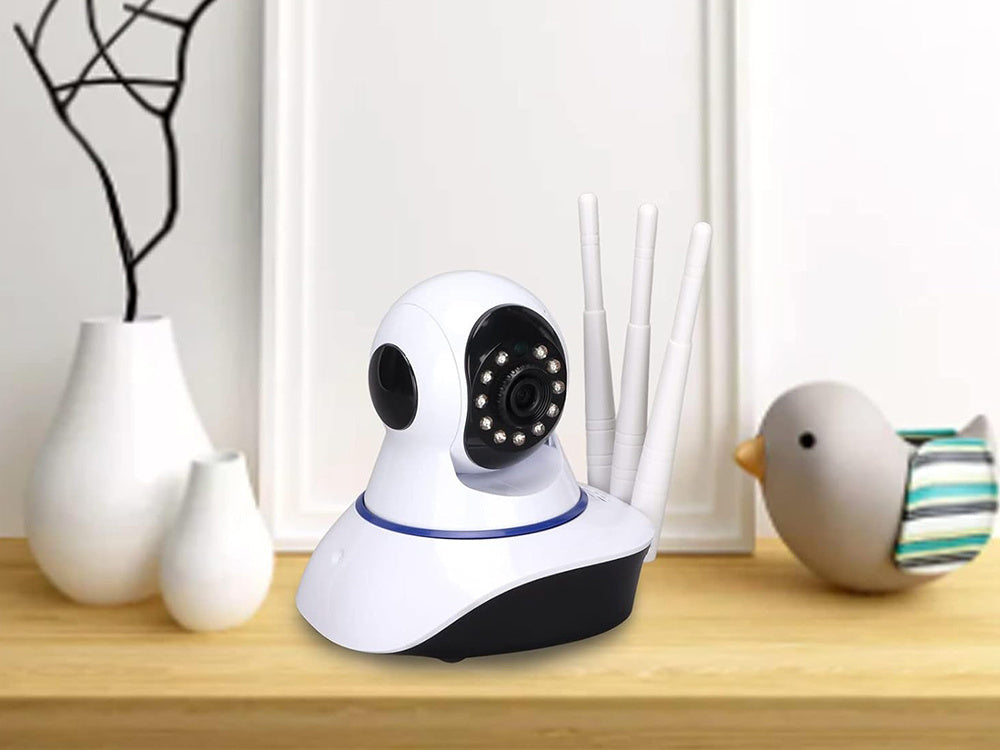Ip kamera wifi elektroninė auklė sukamasis garsas vidaus judesio jutiklis