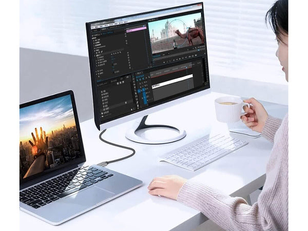 Displayport usb typ-c 1.4 video audio usb-c 8k 4k 2k kabelis 1,8 m