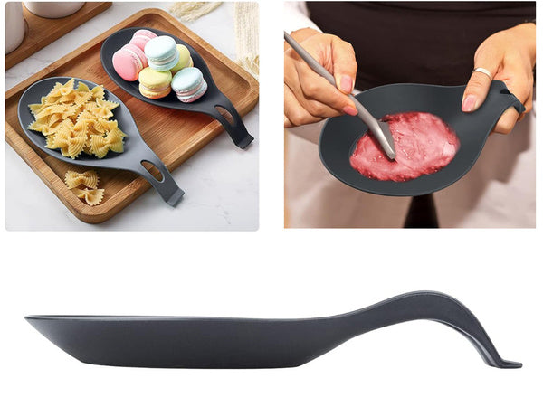 Šaukšto poilsio silikoniniai nusausintuvo indai po kaušeliu