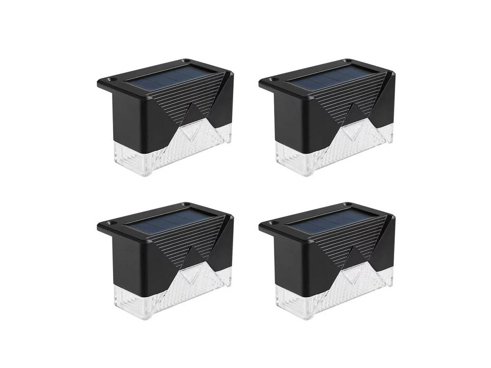 Saulės šviesos 4 vnt vadovaujama sodo laiptų terasos tvoros sutemų jutiklis