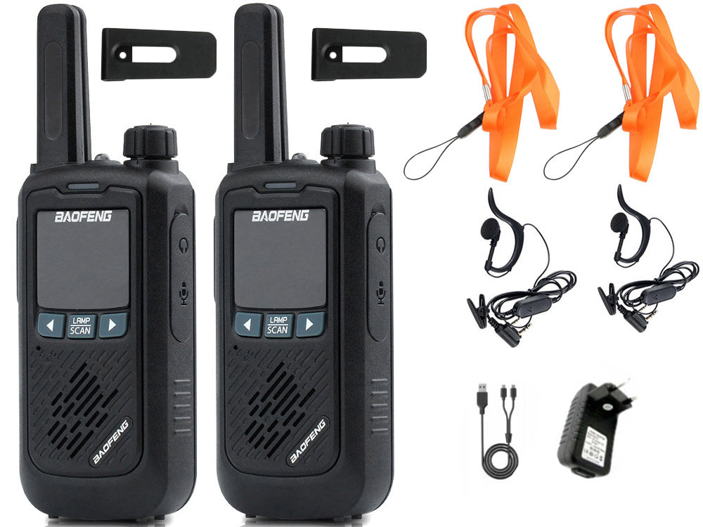 Walkie talkie baofeng bf-t17 radiotelefono rinkinys talkeris 2vnt.