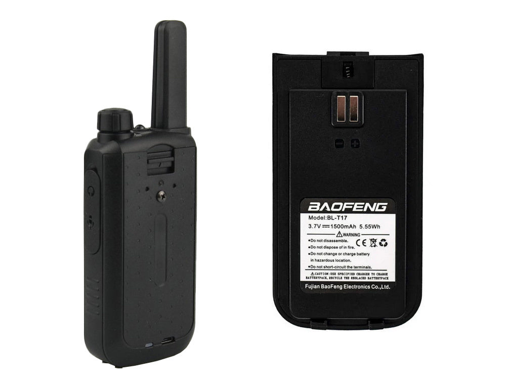 Walkie talkie baofeng bf-t17 radiotelefono rinkinys talkeris 2vnt.