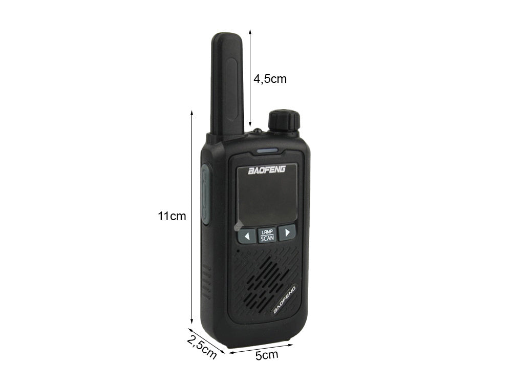 Walkie talkie baofeng bf-t17 radiotelefono rinkinys talkeris 2vnt.