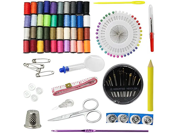 Siuvimo rinkinys siuvimo rinkinys adatos siūlų smeigtukai dideli nėrimo kabliukai