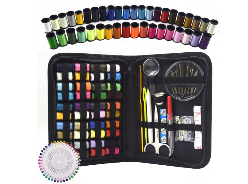 Siuvimo rinkinys siuvimo rinkinys adatos siūlų smeigtukai dideli nėrimo kabliukai