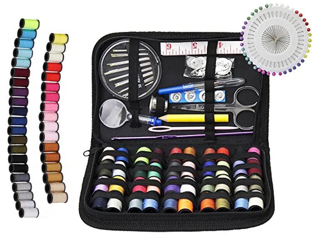 Siuvimo rinkinys siuvimo rinkinys adatos siūlų smeigtukai dideli nėrimo kabliukai