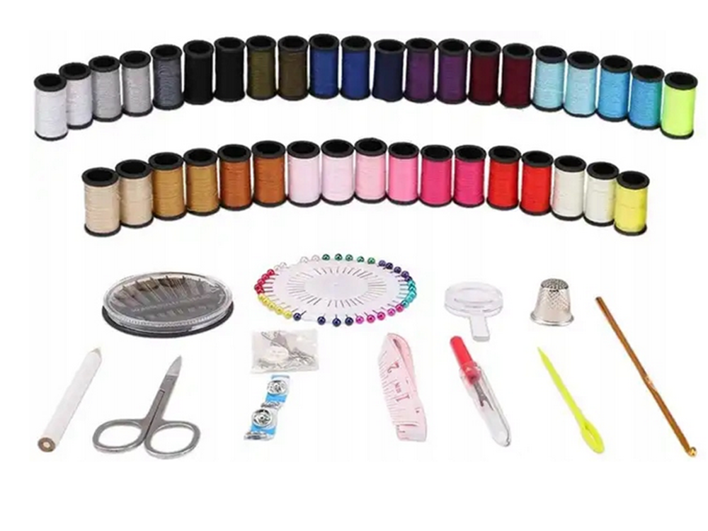 Siuvimo rinkinys siuvimo rinkinys adatos siūlų smeigtukai dideli nėrimo kabliukai