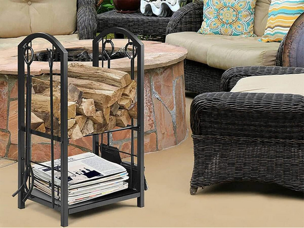 Malkų lentyna malkų priedai malkų priedai pokerio šlavimo mašina